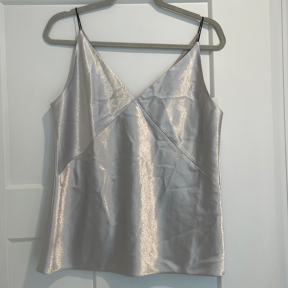 NWT silver Vince camisole